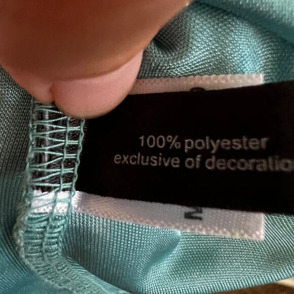 Vintage Blue Lace Babydoll Tank Top, Coquette Cottagecore Y2K 2000s Large - Picture 7 of 7